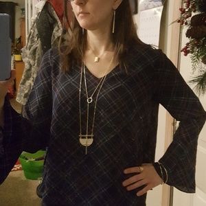 Stiletto Gold Plated Earrings